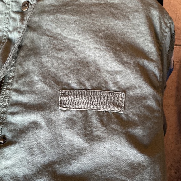 BOHO Nanette Lepore 100% Cotton Lightweight Trench Coat With Embroidered Arms - Picture 8 of 16